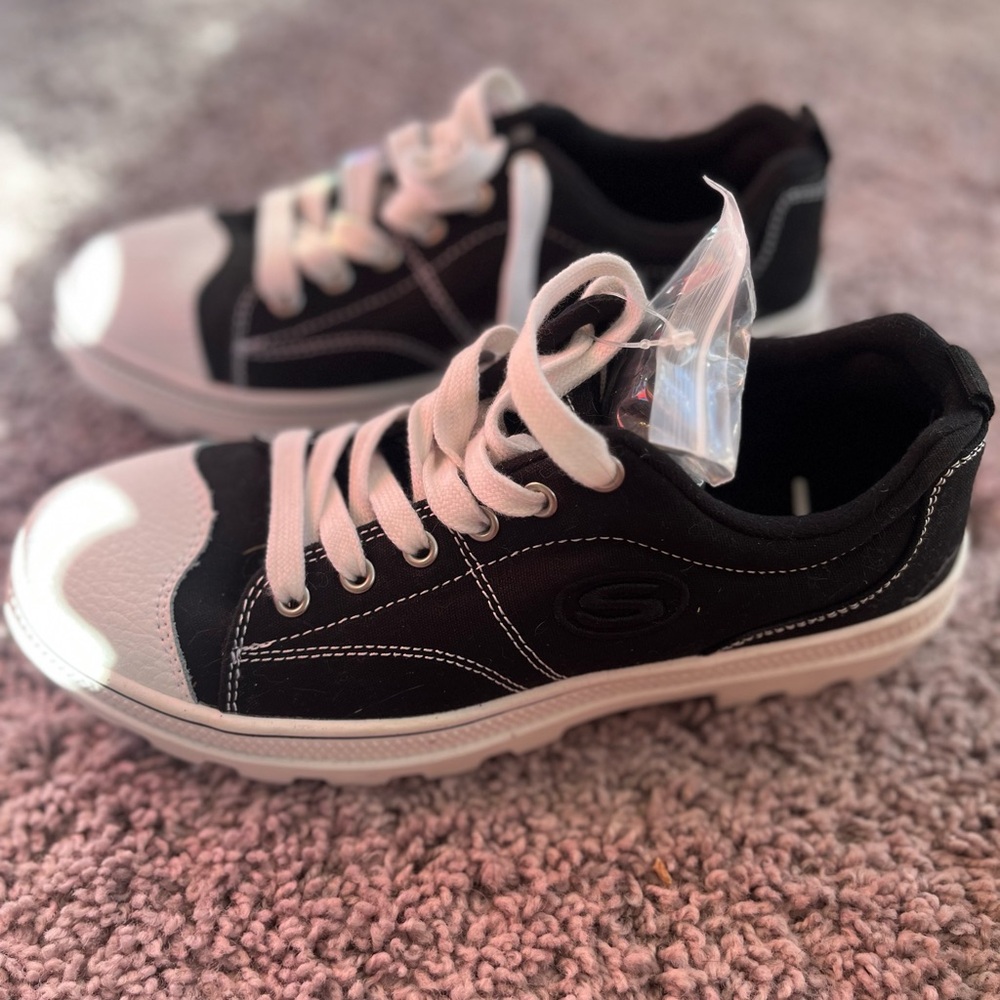 Skechers Black and White Sneakers